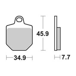 PASTIGLIE FRENO ANT. SET. 4P. DC KTM SMR 07