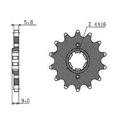 PIGNONE ACCIAIO YAMAHA (520) 13 D