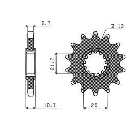 PIGNONE ACCIAIO YAMAHA (530) 15 D