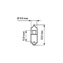 LAMPADA ALOGENA 12V-1,2W H6 BAX9S