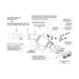 SBK COLLETTORE ELIMINA CATALIZZATORE CB1000R 08/10